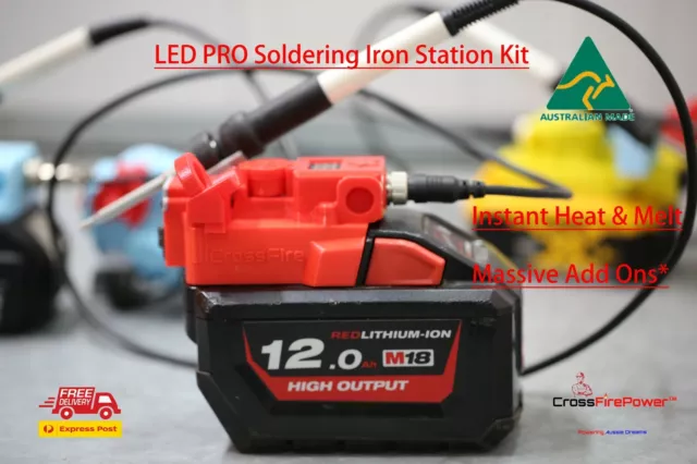 For Milwaukee 18V Soldering Iron Station w USB Charging Port Gen 1 Soldering