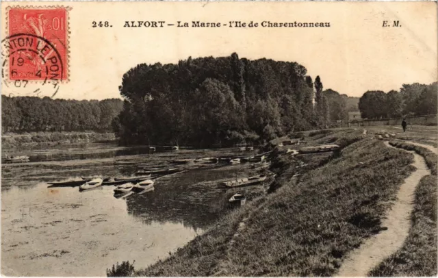 CPA MAISONS-ALFORT La Marne - L'Ile de Charentonneau (1352843)