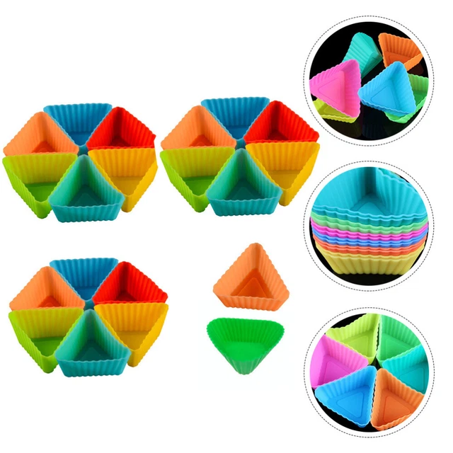 24 Stampi Per Muffin In Silicone Pastello - Pirottini Antiaderenti Riutilizzabili, Diametro 6,5 Cm, Altezza 3,3 Cm, Per Dolci E Cupcakes - 2
