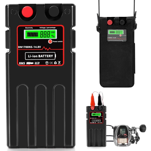 Super Mini 14.8V 10000 MAh Electric Reel Battery. Aluminum Alloy