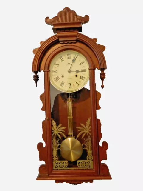 Antike Wanduhr Regulator mit Pendel 31 Tage Uhrwerk