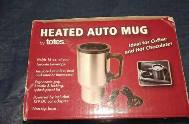 Totes Heated Auto Mug/Cup Keeps your Beverage Hot