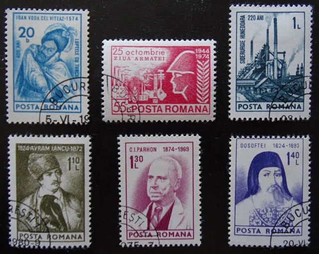 Rumänien Mi 3212-3217 , Sc 2504-2509 , Gestempelt