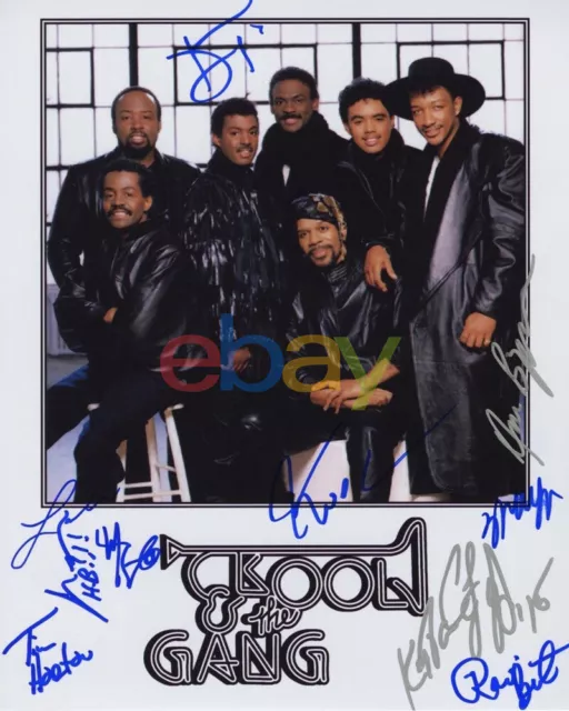 Kool and The Gang Signed 8x10 Photo reprint