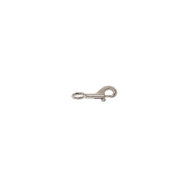 T7615202 Bolt Snap, Rigid Round Eye, Zinc/Nickel, 5/8-In. - Quantity 10