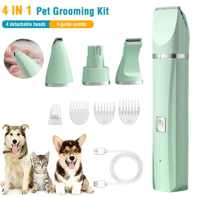 Professional Pet Dog Grooming Clipper Thick Fur Hair Trimmer Electric Shaver Set