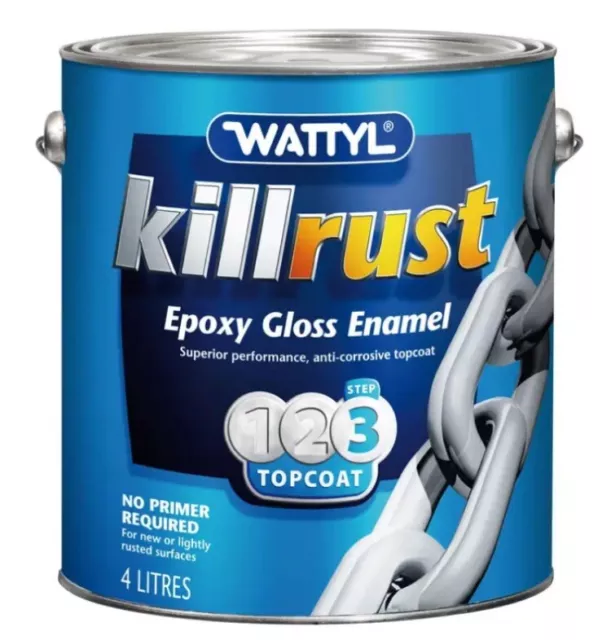 Wattyl Killrust Epoxy Gloss Enamel Mid Base 4L