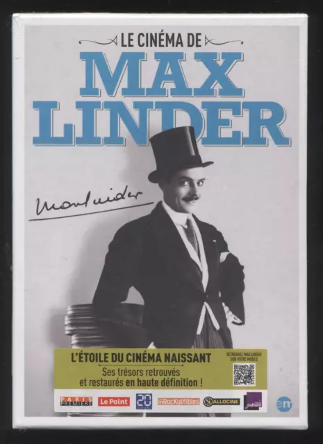 NEUF COFFRET LE CINEMA DE MAX LINDER (3 DVD + 1 Livre) comique des années 1910