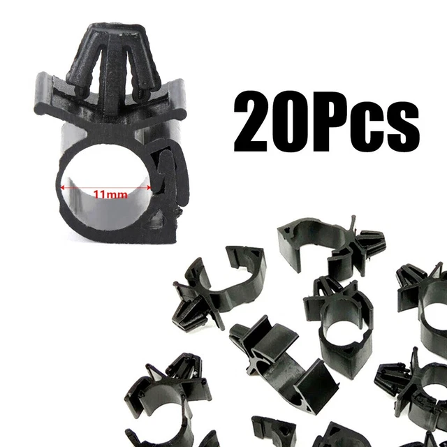 APOMOONS Lot De 20 Clips De Carrosserie RC Pour Voitures 1/8 Et 1/10 - En Aluminium, Avec Languettes De Traction, Remplacement Deerc, Noir - Fixation Robuste Du Châssis