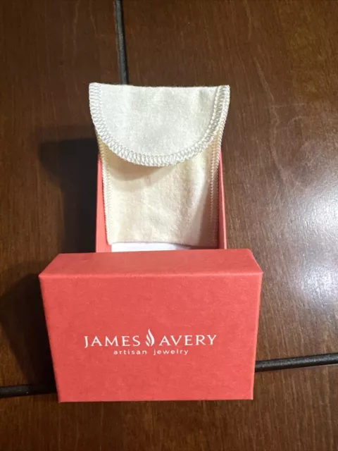 James Avery Box Jewelry Keepsake Gift Charm Pendant Ring Chain Pouch