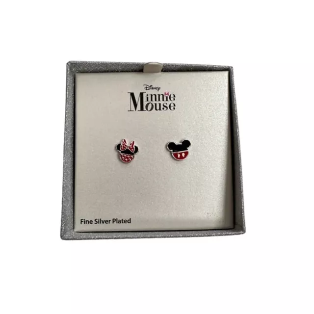 Girls Minnie Mouse and Mickey Mouse Earrings