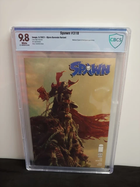 Spawn #318 CBCS 9.8 Bjorn Barends Variant Image Comics 2021 Hot No CGC
