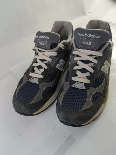 NEW BALANCE 992 Made In USA Indigo Blue Running Shoes Men’s Size 10.5 ...