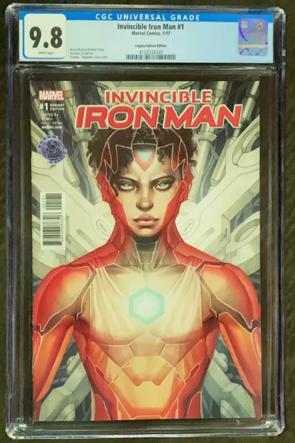 INVINCIBLE IRON MAN #1 CGC 9.8 ARTGERM VARIANT (limited To 3000) RIRI! Wakanda!