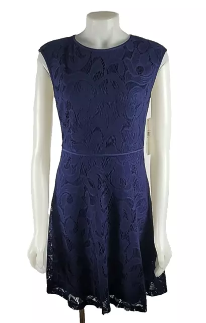 NWT STITCH FIX Wisp Tressa Ponte Dress Size 8 Black Purple Floral Print 27.99 PicClick