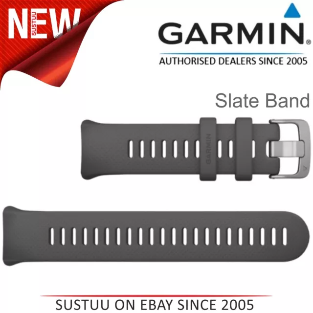 Garmin Replacement Wrist Watch Strap Band│For Garmin Swim 2│Slate│Regular Size