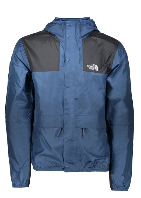 Nuova Giacca Da Montagna Leggera Con Cappuccio Da Uomo The North Face Taglia L Blu Ombreggiato