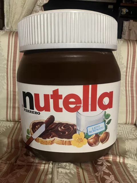 Sgabello Pouf BARATTOLONE Gigante Pubblicitario Nutella Nutellone 50 cm Cuscino