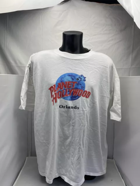 Planet Hollywood T Shirt Mens XL Adult  Vintage 90s Orlando Florida USA