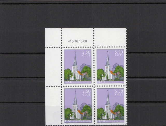 ESTLAND 2008 - Viererblock Nr 624 postfrisch (212902)