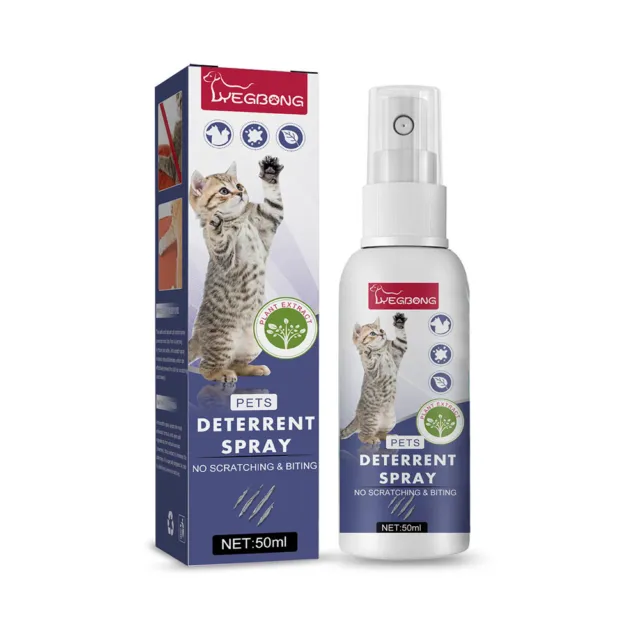 50 ml Gato Spray Ayuda de Entrenamiento para Gatos Muebles Anti Arañazos Sofá Protector de Sofá