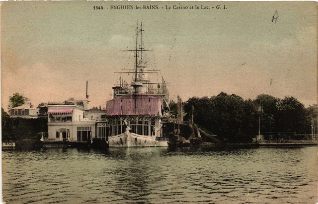CPA AK ENGHIEN-les-BAINS - Le Casino et le Lac (519539)
