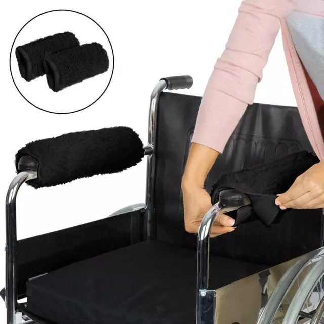 2 Stücke Rollstuhl Armlehnen Pads Rutschfeste Zubehör Weiche Unterstützung