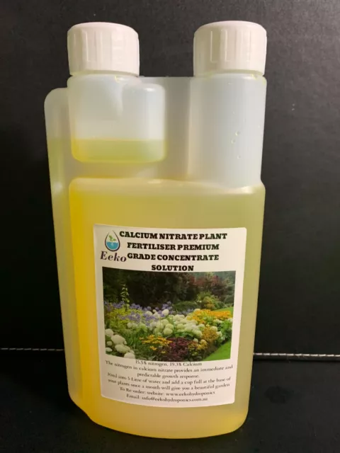 Super Grow Calcium Nitrogen Plant Food Fertiliser Concentrate 500ML