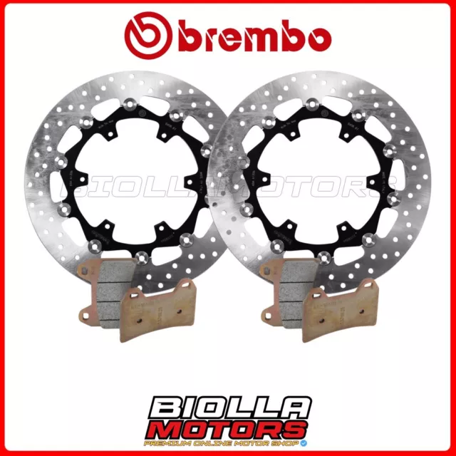 KIT PASTIGLIE + DISCHI BREMBO KTM SUPER ADVENTURE 1290 2015 ANTERIORE [96 - Flot