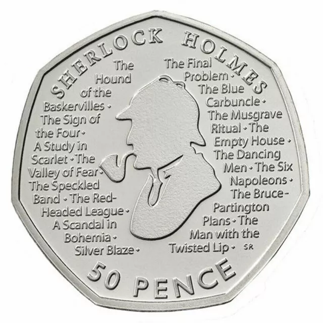 Sherlock Holmes Uncirculated 2019 50p Fifty Pence Coin Rare Collectable c