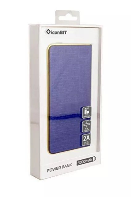 IconBIT FTB5000SLS Design Powerbank 5000mAh 12-3.2-1753 externes Akku-Ladegerät 3