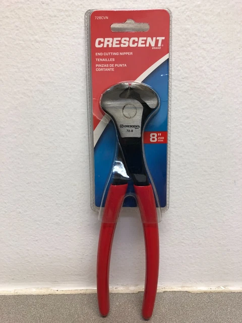 Crescent 728CVN 8-1/4 in. Forged Alloy Steel End Nipper Cutting Pliers