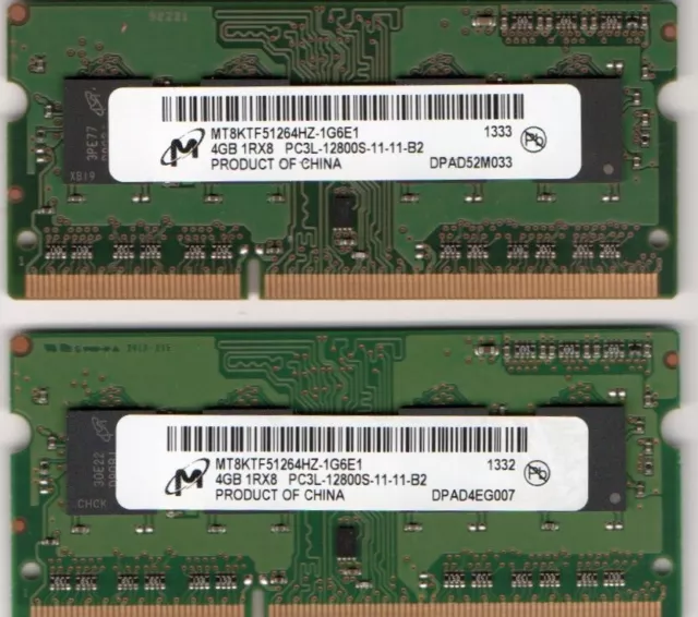 8GB (2x 4GB)  Sony Vaio PCG-71311L/PCG-71313L/PCG-71314L/PCG-71315L DDR3 Memory