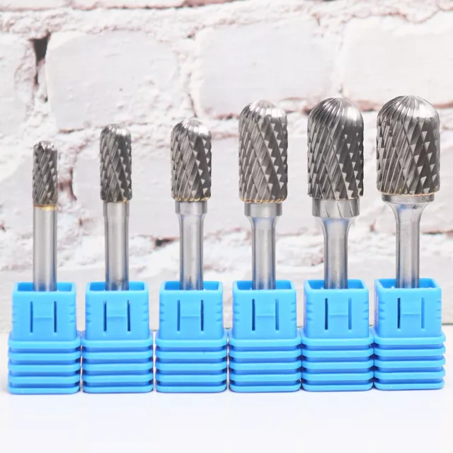 6mm Metal Tungsten Carbide File Die Grinder Rotary Drill Shank Carving Bits AU