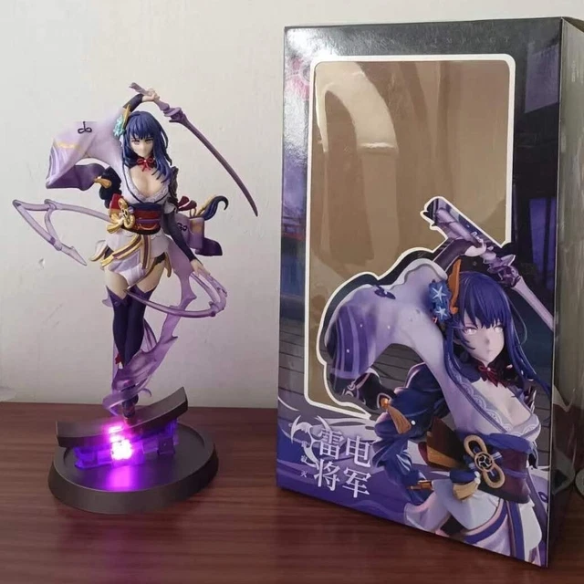 RZAHUAHU Figurine Genshin Impact Raiden Shogun – 1/6 – 36 Cm – PVC – Personnage De Jeu MiHoYo