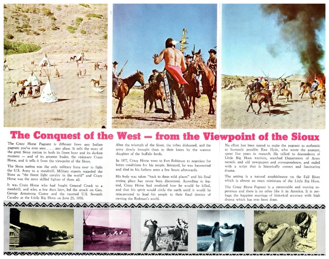 1970S HOT SPRINGS SD Crazy Horse Native American Pageant Travel