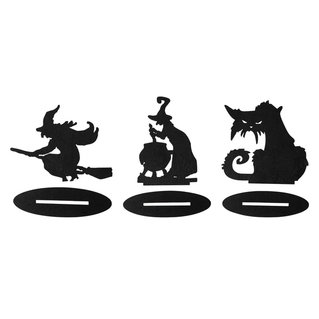 Artisanat de décoration de silhouette d'Halloween pour pièce maîtresse de