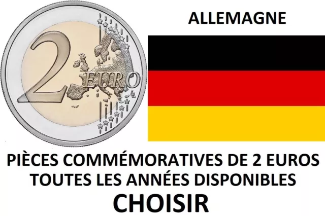 Allemagne - TOUTES ANNÉES DISPONIBLES 2006 / 2024 - 2 Euro Commemorative  - UNC