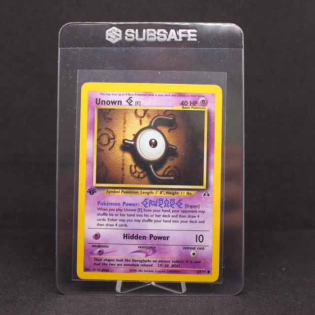 🔥 1st Edition Unown E | Neo Discovery 67/75 | Moderately Played VG | WOTC 🔥