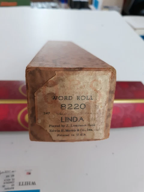 piano roll QRS 8220 Linda played by Lawrence Cook