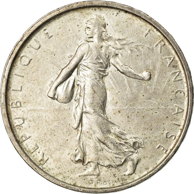 [#871525] Monnaie, France, Semeuse, 5 Francs, 1963, Paris, TTB, Argent, Gadoury: