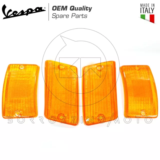 Kit Gemme Frecce Anteriori + Posteriori Arancio Arancioni Vespa Pk 50 Xl