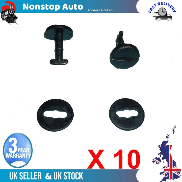 10 Stück Bodenmatten Clips Schwarz 10 Stück Ersatz-Fußmatten-Clips Für BMW E36, E46, E38, E39 – Passend Für Originalteile 51471881521 / 82119410191 Bmw E38