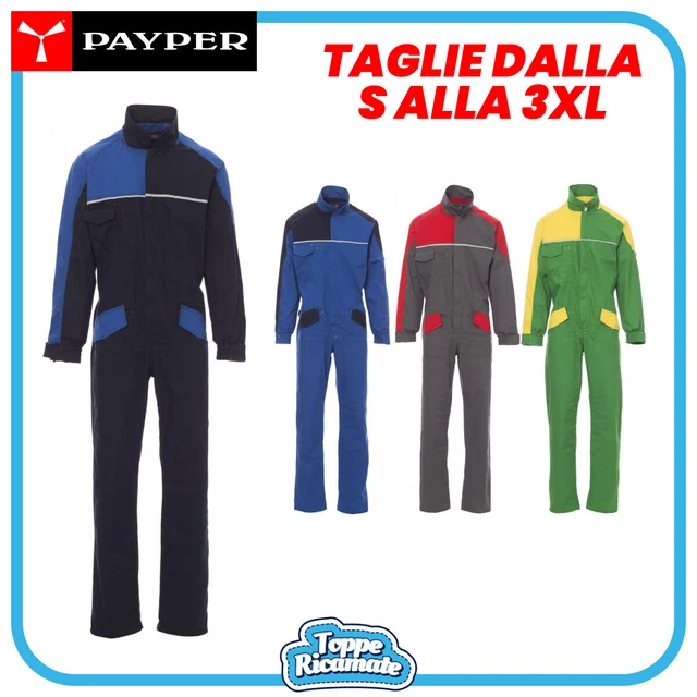 Tuta da Lavoro Cotone Multitasche Meccanico Operaio Fabbro Payper Promotech