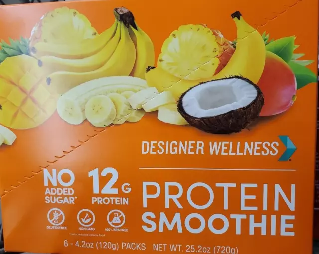 Designer Wellness Protein Smoothie, Real Fruit, 12g Protein, Low Carb, Zero