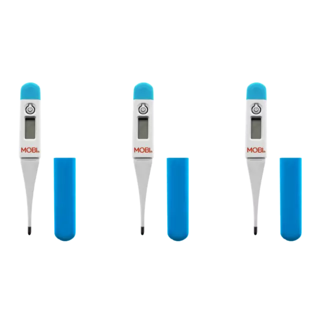 MOBI - Digital Health Thermometer - Oral, Underarm, and Rectal Thermometer - 3PK