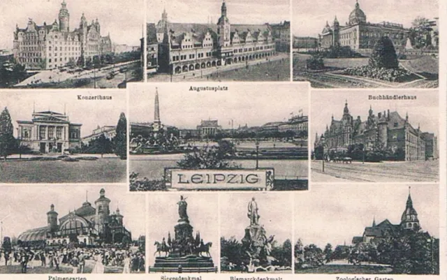 AK Leipzig (mehrere Motive), Postkarte. Nr. 5138, Verlag Karl Fickenscher
