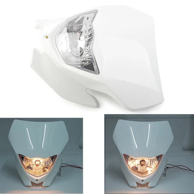 Headlight Fit Yamaha WRF250/400/426/450 KLX250 TTR250 Off-road Dirt Bike White