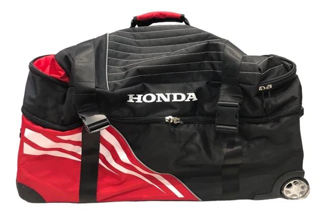 Honda Motocross Racing Gear Large Red Black Duffel Travel Bag Rare