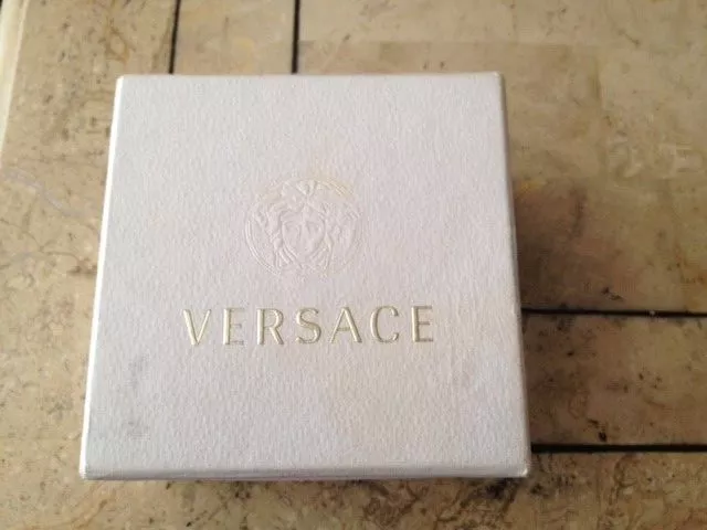 Bague tête Versace Medusa avec émail noir avec boîte !!! 2